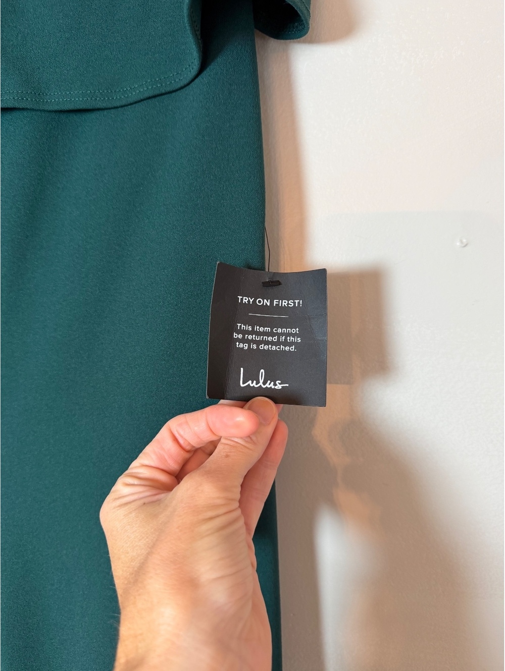 Lulus NWT Women's Emerald Green Strapless Wide-Leg Jumpsuit, Size Large - Picture 2 of 8